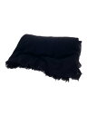 【中古】visvim◆ストール/ウール/BLK/メンズ【服飾雑貨他】
