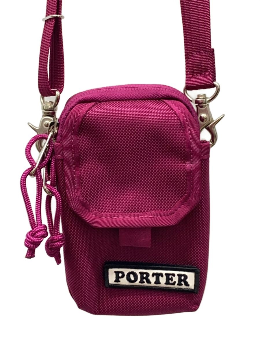 【中古】PORTER◆ポーチ/ナイロン/PNK【バッグ】