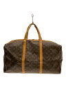 【中古】LOUIS VUITTON◆サック・スプール55_モノグラム・キャンバス_BRW/PVC/BRW【バッグ】