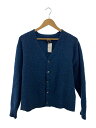 【中古】STUSSY◆23AW/Brushed cardigan/カーディガン/M/ナイロン/ブルー/117207/毛玉有【メンズウェア】