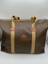 【中古】CELINE◆ボストンバッグ/マカダム/レザー/BRW/総柄//【バッグ】