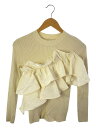 【中古】Mystrada◆23AW/アシメフリルニット/ニット・セーター(薄手)/38/レーヨン/IVO/33357670【レディースウェア】
