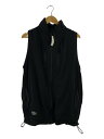 【中古】FreshService◆ベスト/L/ナイロン/ブラック【メンズウェア】