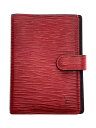 【中古】LOUIS VUITTON◆アジェンダPM_エピ_RED/レザー/RED/無地/レディース【服飾雑貨他】