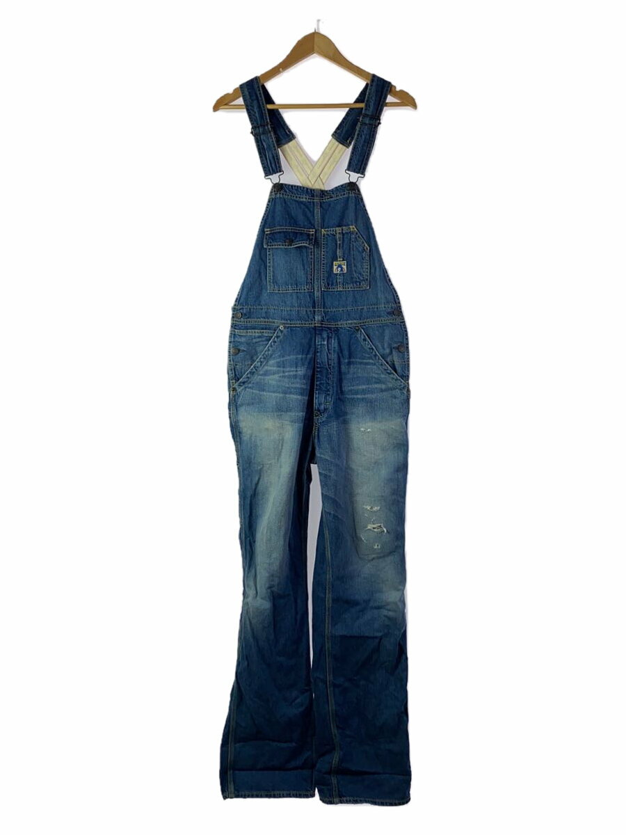 【中古】HYSTERIC GLAMOUR◆オーバーオール/S/コットン/BLU【メンズウェア】