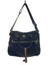 【中古】Orobianco◆ショルダーバッグ/--/BLK/千鳥格子【バッグ】