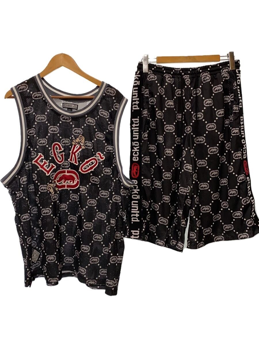 【中古】GALFY◆セットアップ/XL/ポリエステル/BLK/142044【メンズウェア】