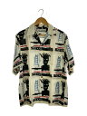 【中古】WACKO MARIA◆半袖シャツ/S/レーヨン/WHT/総柄/03-5708-5277//【メンズウェア】(4)