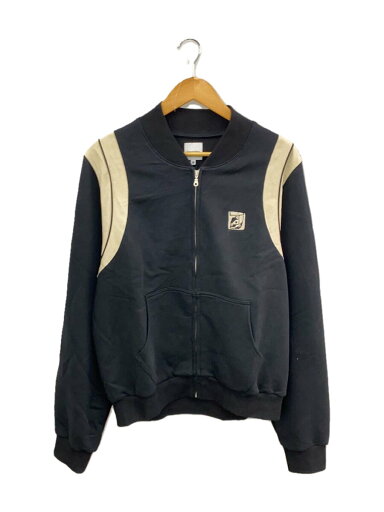 【中古】Sasquatchfabrix.◆24AW/STADIUM ZIP UP SWEAT/ジャケット/L/コットン/BLK/無地/24AW-CSS-00//【メンズウェア】
