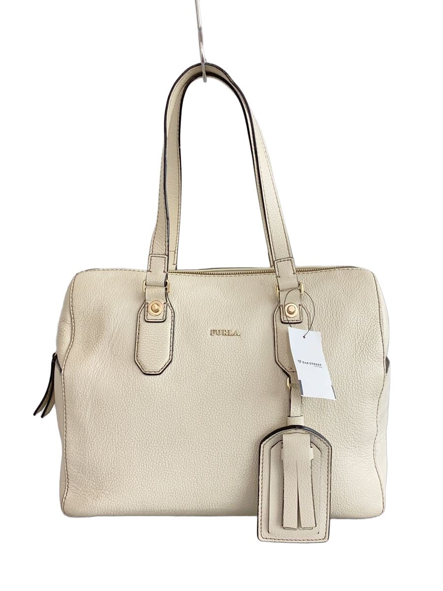 【中古】FURLA◆ハンドバッグ/レザー
