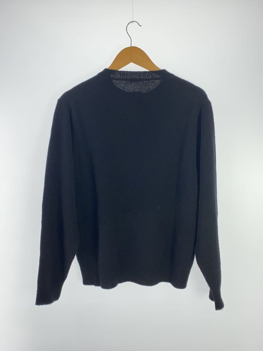 【中古】COMOLI◆ニット・セーター(厚手)/2/ウール/BLK/A03-06016/24AW/ラムズウールクルーネックニット//【メンズウェア】