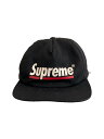 【中古】Supreme◆キャップ/FREE/ポリエステル/BLK/メンズ【服飾雑貨他】