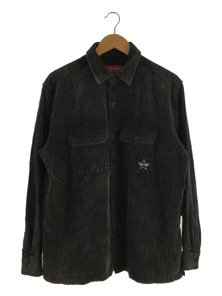 【中古】Supreme◆22SS/Corduroy Shirt/M/コットン/GRY【メンズウェア】