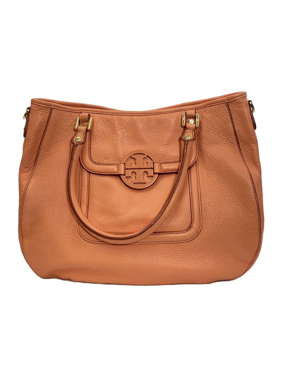 【中古】TORY BURCH◆ショルダーバッグ/レザー/ピンク/無地/アマンダ【バッグ】