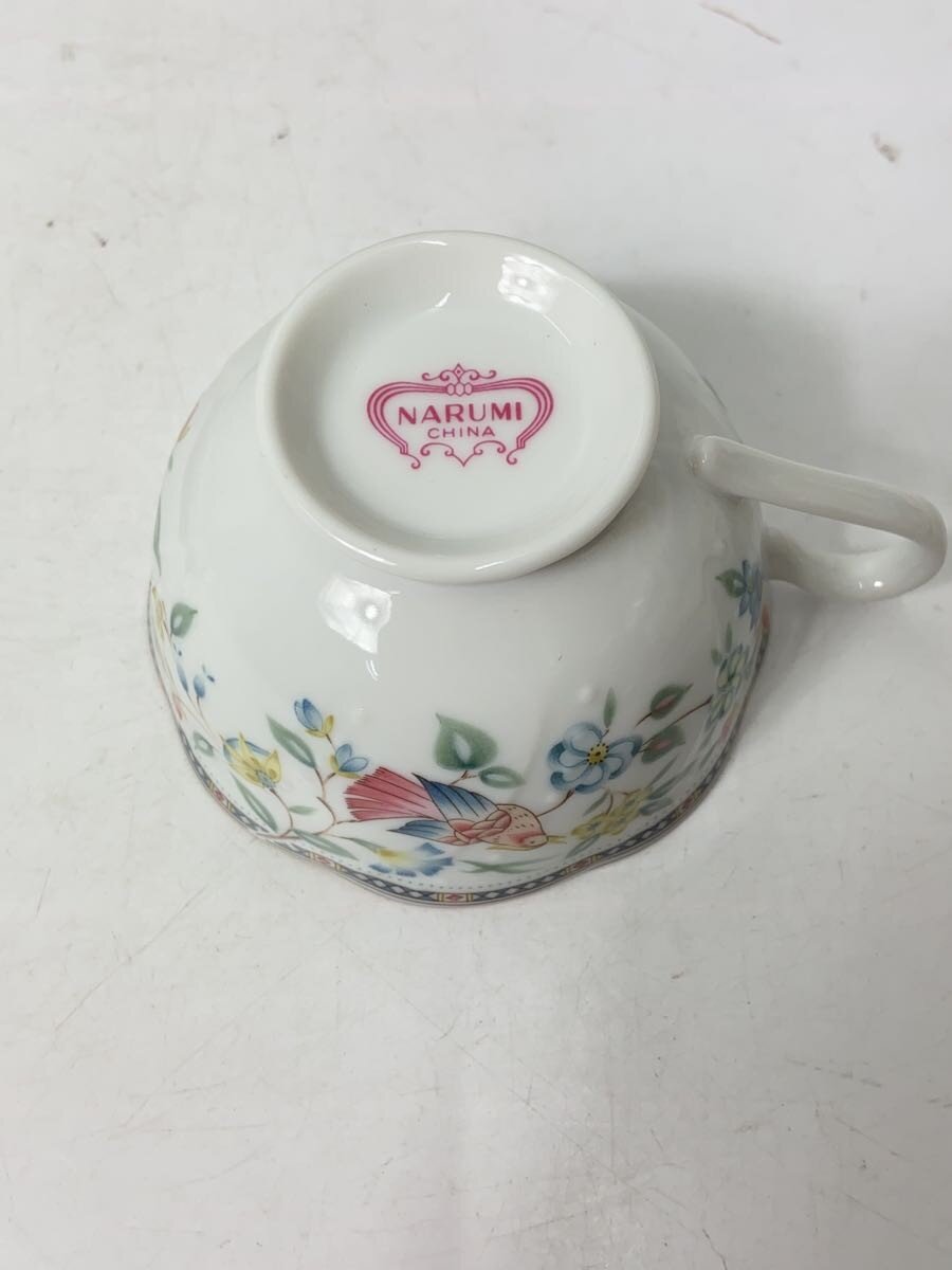 【中古】NARUMI◆カップ&ソーサー/8点セット/WHTカップ&ソーサー2セット/スプーン2セット/デザート皿2セット//【キッチン用品】