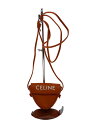 【中古】CELINE◆トライアングルバッグ/ショルダーバッグ/レザー/ORN/ロゴ【バッグ】(4)