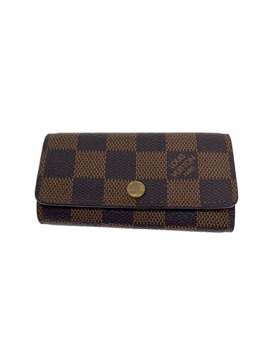 【中古】LOUIS VUITTON◆ミュルティクレ4_ダミエ・エベヌ_BRW/PVC/メンズ【服飾雑貨他】 【中古】LOUIS VUITTON◆ミュルティクレ4_ダミエ・エベヌ_BRW/PVC/メンズ【服飾雑貨他】