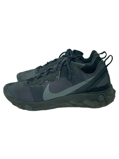 【中古】NIKE◆REACT ELEMENT 55/リアクトエレメント/ブラック/BQ6166-008/27.5cm/BLK【シューズ】 【中古】NIKE◆REACT ELEMENT 55/リアクトエレメント/ブラック/BQ6166-008/27.5cm/BLK【シューズ】