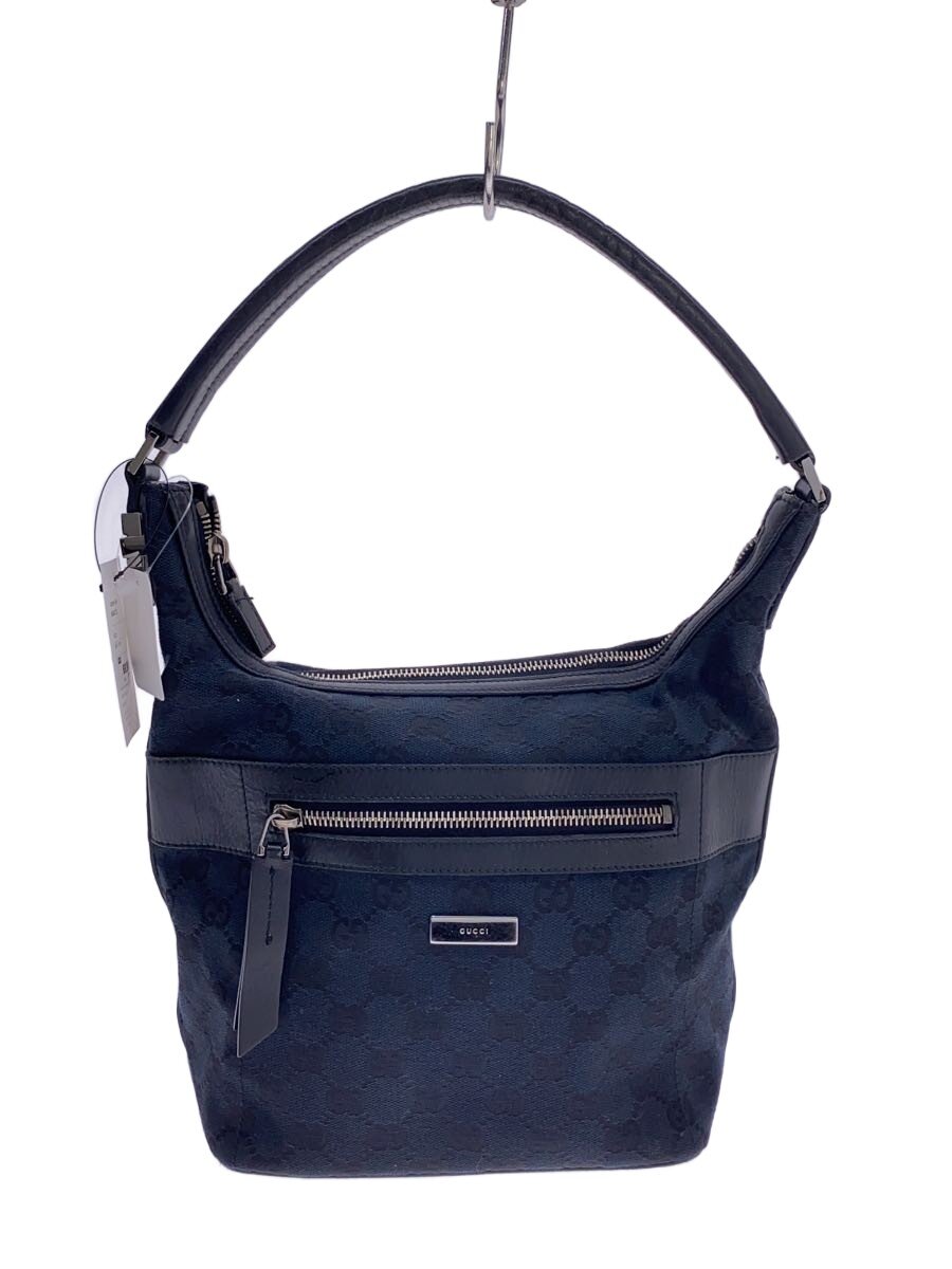 GUCCI - 【中古】GUCCI◆ショルダーバッグ/キャンバス/BLK/001・4299//【バッグ】