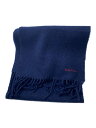 【中古】Paul Smith◆マフラー/ウール/NVY/メンズ/LBCOMPW12【服飾雑貨他】