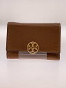 【中古】TORY BURCH◆3つ折り財布/--/BRW/無地/レディース【服飾雑貨他】(4)