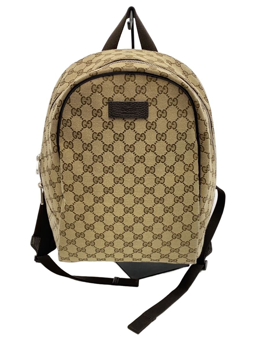 【ブランド】GUCCI 【ブランドカナ】グッチ 【型番】449906 KY9NN 9873 【程度】B 【サイズ】 【メインカラー】ベージュ 【素材・生地】キャンバス 【キーワード】　　　/ 2026/05/28 セカンドストリートシーナシーナ尾張旭店【5057】【中古】GUCCI◆リュックサック_GGキャンバス/キャンバス/BEG ブランド GUCCI 型番 449906 KY9NN 9873 カラー ベージュ 柄 素材・生地 キャンバス>色・素材について サイズ >サイズ表示について 実寸（cm） 【リュックサック】 マチ：14 / 高さ：33.5 / 幅：30.5 / 持ち手：/ 【その他】 その他サイズ：/ 商品は　セカンドストリートシーナシーナ尾張旭店の店頭にて販売しております。商品に関するお問合わせは、お電話(TEL:0561-67-0171)にて、問合わせ番号：2343163926311をお伝えください。 配送方法やお支払い方法に関するお問い合わせは、サポートセンターまでご連絡をお願いします。 ※お電話の対応は営業時間内のみとなります。お問い合わせフォームでお問い合わせの際はご注文番号をご記入下さい この商品に関する出品店舗からのコメント 内側に若干の使用感が見られますが、まだまだお使いいただけるお品物です。こちらの商品は店頭でも同時に販売しておりますので、商品の状態に変化が見られる場合がございます。商品の詳細やご不明な点等ございましたら、お気軽に販売店舗までお問い合わせくださいませ。
