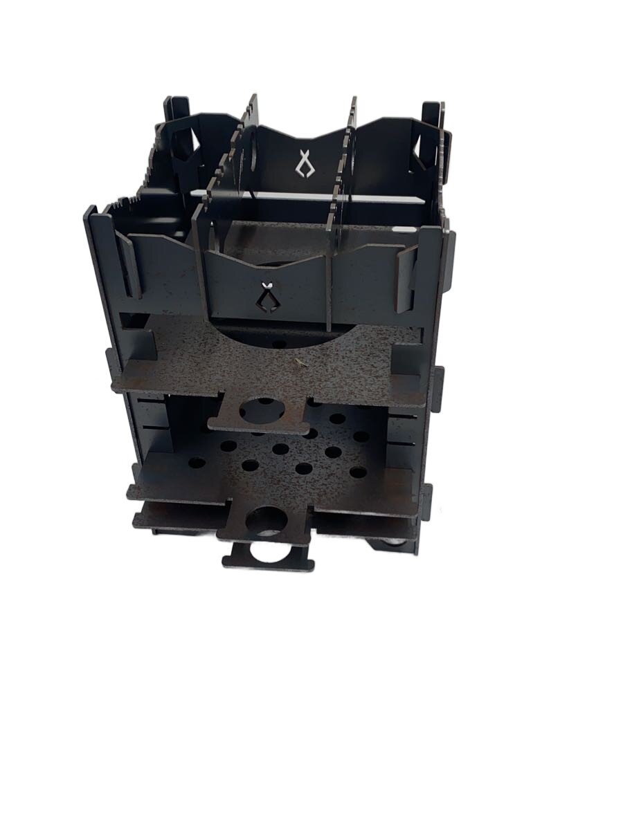 【中古】number55/男ソロキャンプ用ファイヤースタンドBLACKBOX9【スポーツ】