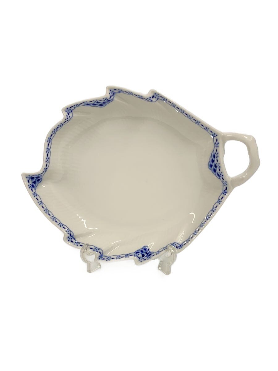 【中古】ROYAL COPENHAGEN◆プレート/WHT/357/リーフディッシュ/プリンンセス【キッチン用品】