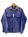 【中古】50s Vintage Corduroy Shirt 長袖シャツ/コーデュロイ/BLU//【メンズウェア】(4)