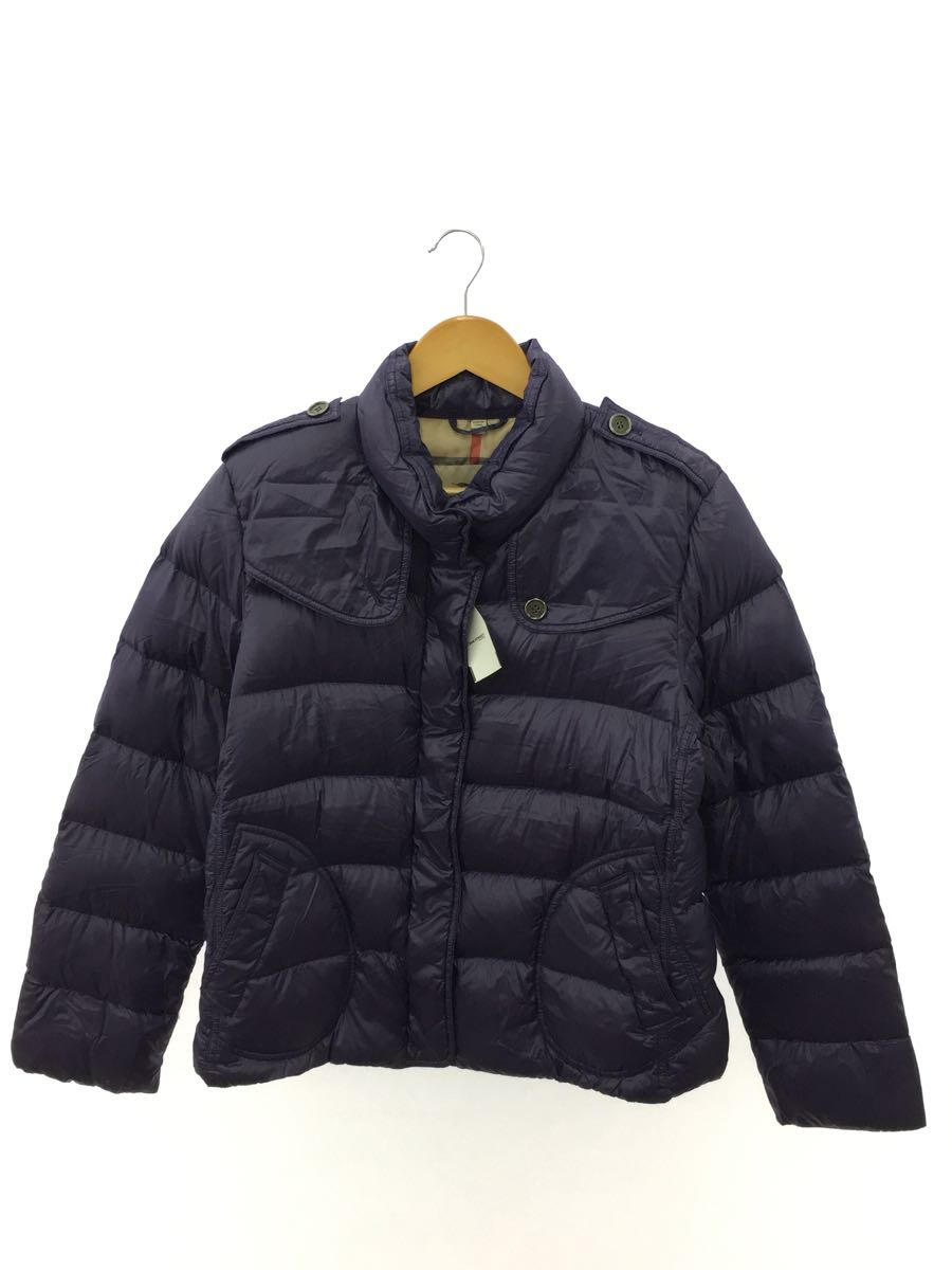 【中古】BURBERRY LONDON◆ダウンジャケット/L/ナイロン/PUP/無地【レディースウェア】