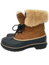 【中古】crocs◆ブーツ/27cm/CML/スウェード/203431【シューズ】