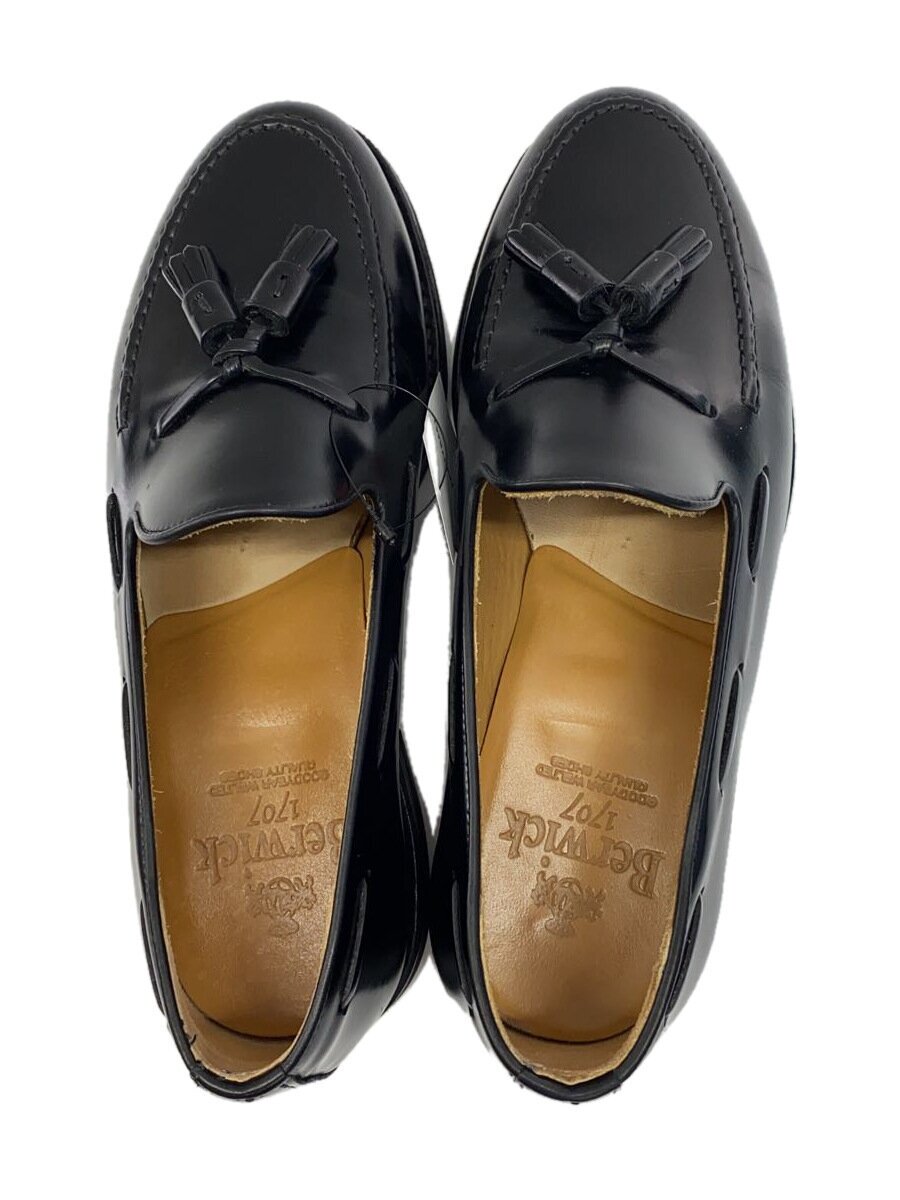 【中古】Berwick◆タッセルローファー/UK5/BLK/レザー/8491//【シューズ】
