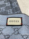 【中古】GUCCI◆ストール/ウール/BLU/総柄/レディース【服飾雑貨他】 2