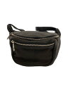 【中古】Aeta◆deer leather waist pouch/ウエストバッグ/レザー/鹿革/BLK【バッグ】