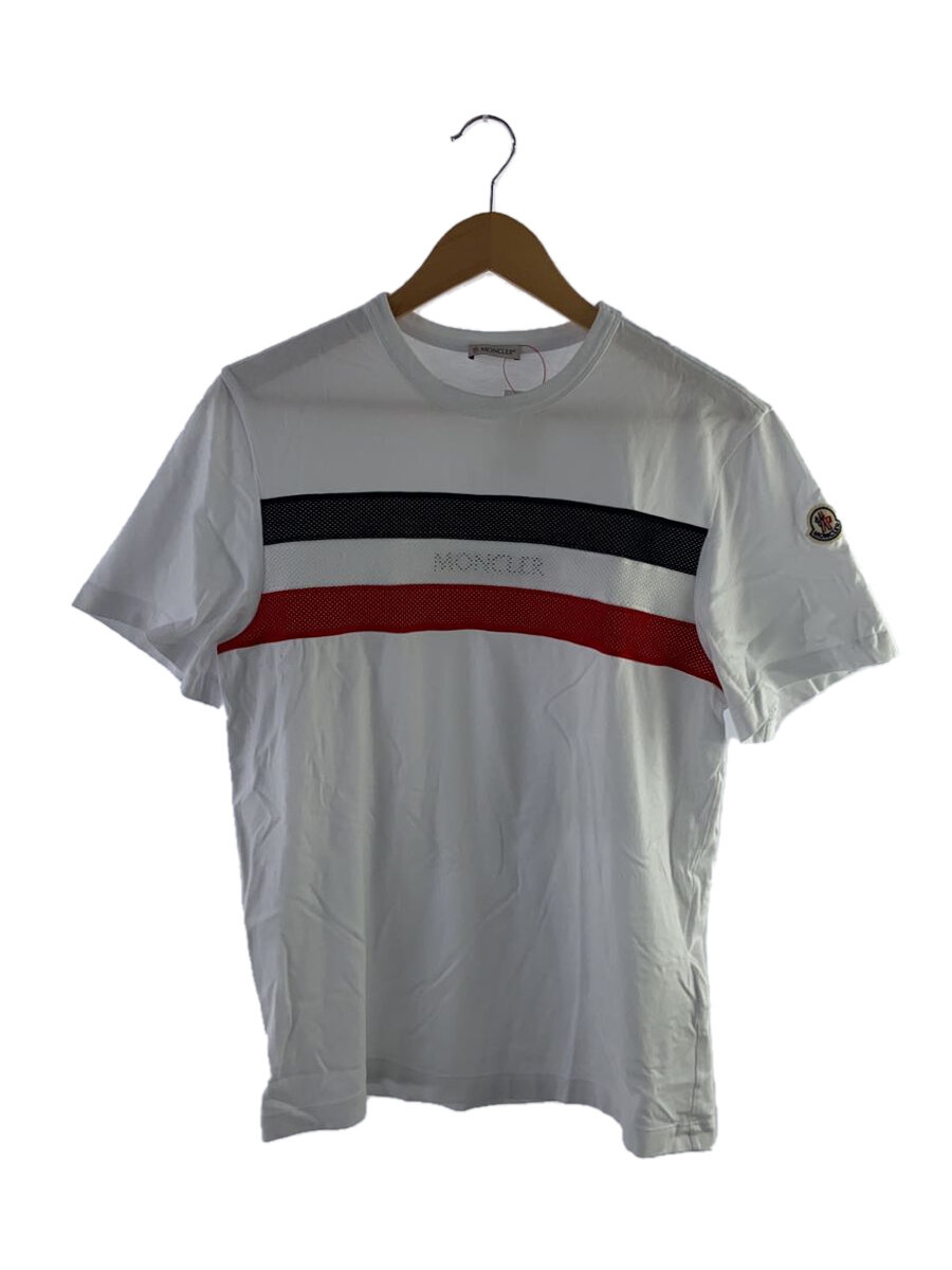 【中古】MONCLER◆Tシャツ/S/コットン/WHT/G10918C7B510【レディースウェア】