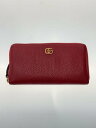 【中古】GUCCI◆長サイフ_GGマーモント/レザー/RED/レディース【服飾雑貨他】