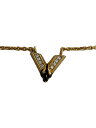 【中古】LOUIS VUITTON◆ネックレス/--/ジルコニア/GLD/トップ有/レディース【服飾雑貨他】