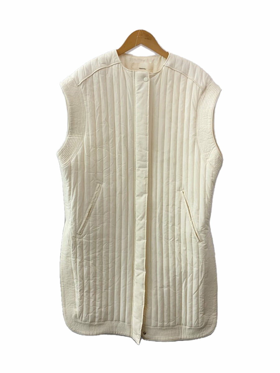【中古】TODAYFUL◆ベスト/ロングコート/バラクラバ/36/コットン/WHT/無地/12220105【レディースウェア】