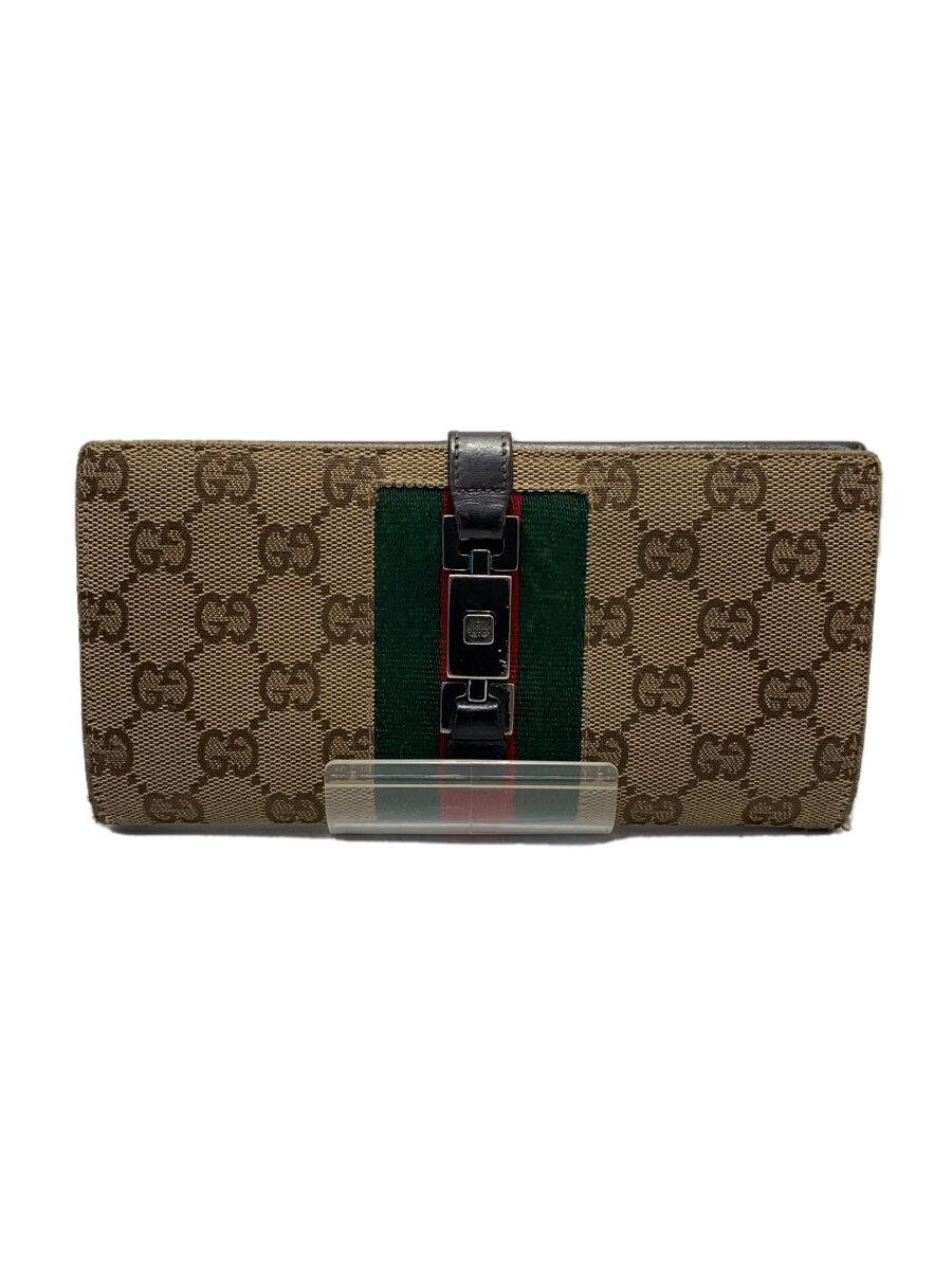 【中古】GUCCI◆長財布/キャンバス/CML/総柄/レディース/05479・213313【服飾雑貨他】