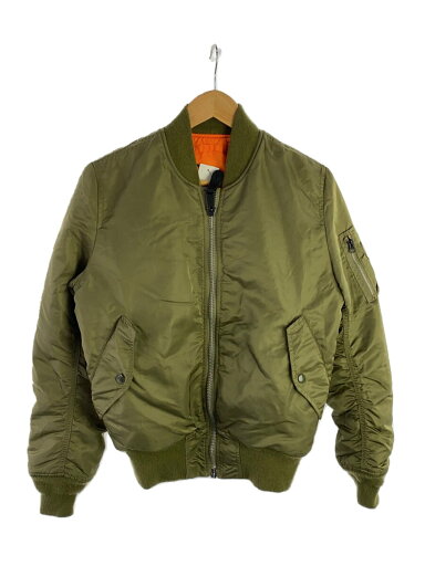 【中古】ALPHA INDUSTRIES◆MA-1/ミリタリージャケット/S/ナイロン/KHK/無地/0615-00-573-8335//【メンズウェア】 【中古】ALPHA INDUSTRIES◆MA-1/ミリタリージャケット/S/ナイロン/KHK/無地/0615-00-573-8335//【メンズウェア】