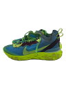 【中古】NIKE◆REACT ELEMENT 87/UNDERCOVER/リアクトエレメントアンダーカバー/ブルー/27cm/BLU【シューズ】