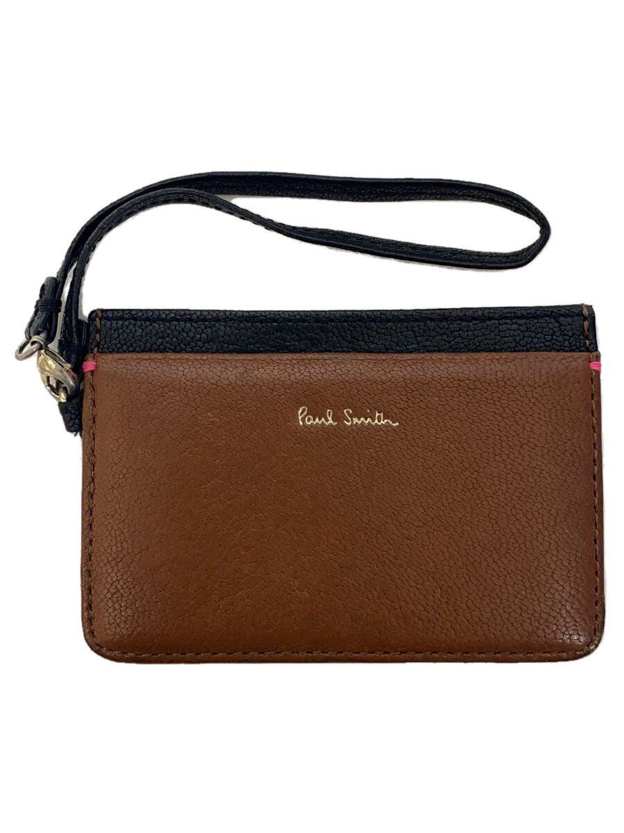 【中古】Paul Smith◆パスケース/レザー/BRW/レディース【服飾雑貨他】