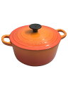 【中古】LE CREUSET◆ココットロンド/18cm/1.8L【キッチン用品】