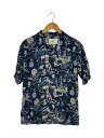 【中古】PARIS SAINT-GERMAIN◆アロハシャツ/M/レーヨン/BLK/総柄/19-051-310-4401-1-0【メンズウェア】(4)