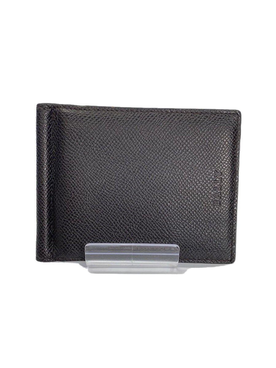 【中古】BALLY◆2つ折り財布/レザー/BRW/無地/メンズ//【服飾雑貨他】