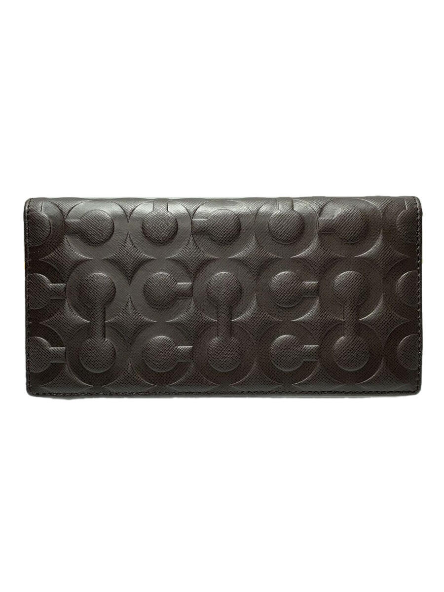 【中古】COACH◆オプアート/レザー2つ折り財布/レザー/BRW/総柄/メンズ【服飾雑貨他】
