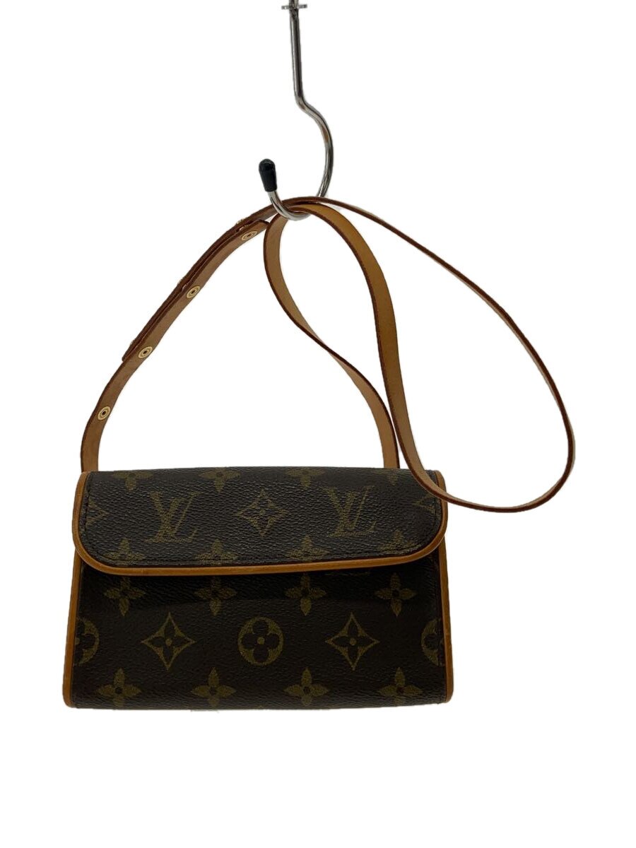 【中古】LOUIS VUITTON◆ポシェット・フロランティーヌ_モノグラム・キャンバス/PVC/BRW【バッグ】