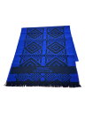 【中古】VERSACE◆ストール/ウール/BLU/メンズ【服飾雑貨他】