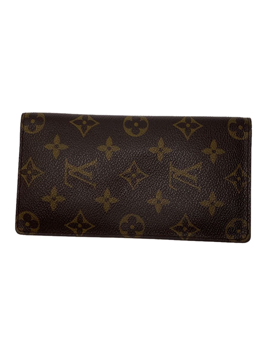 【中古】LOUIS VUITTON◆ポルト・バルール・カルト・クレディ_モノグラム・キャンバス_BRW/レザー/BRW/モノグラム/レディー【服飾雑貨他】