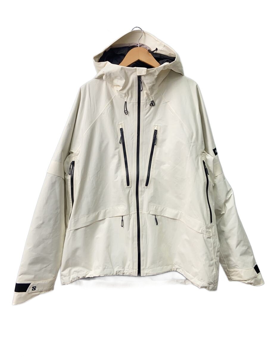 【中古】salomon◆ウェアー/XL/WHT/サロモン/ジャケット/ウィンタースポーツ/スキー/スノーボード/白/ホワイト【スポーツ】